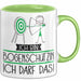 Geschenk für Bogenschützin Tasse Lustige Geschenkidee Geburtstag Ich Bin Bogenschützin Ich Darf Das Grün Trendation