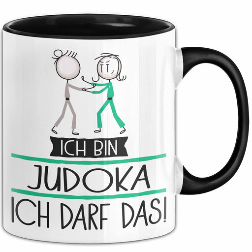 Geschenk für Judoka Tasse Lustige Geschenkidee Geburtstag Ich Bin Judoka Ich Darf Das Trendation