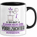 Vogelzüchter Geschenk Tasse So Gut Kann Nur Ein Vogelzüchter Aussehen Geschenkidee Kaffee-Becher Schwarz Trendation