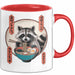 Waschbär Tierliebhaber Ramen Tasse Geschenk Lustige Geschenkidee Spruch Rot Trendation