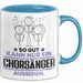 Chorsänger Geschenk Tasse So Gut Kann Nur Ein Chorsänger Aussehen Geschenkidee Kaffee-Becher Blau Trendation