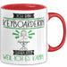 Keyboarderin Tasse Geschenk Ich Bin Keyboarderin Warum Weil Ich Es Kann Geschenkidee Geburtstag Rot Trendation