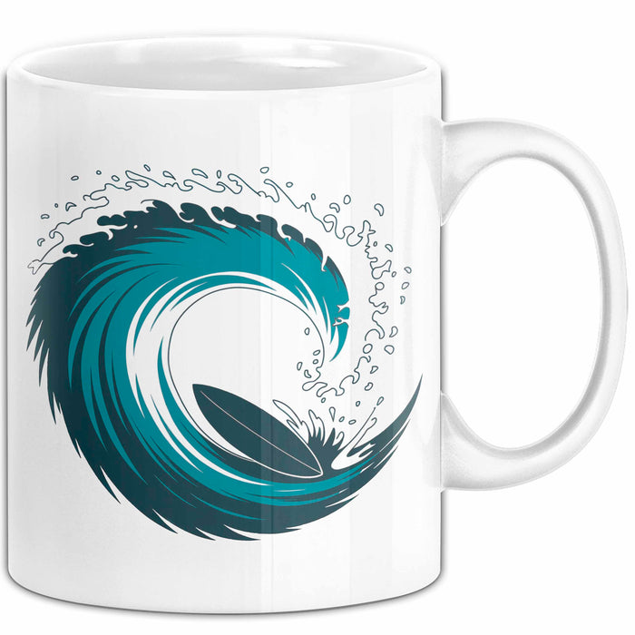 Surfer Tasse Geschenkidee Wellenreiter Lustiger Spruch Geschenkidee Lustig Weiß Trendation