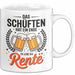 Rentner Pensionär Sarkasmus Tasse Geschenk Lustige Geschenkidee Spruch Das Schuften Hat Ein Ende Es Lebe Die Rente Weiß Trendation