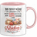 Stricken Tasse Geschenk Welt Waere Besser Wenn Garn Kostenlos Geschenkidee Rosa Trendation