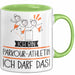 Geschenk für Parkour-Athletin Tasse Lustige Geschenkidee Geburtstag Ich Bin Parkour-Athletin Ich Darf Das Grün Trendation