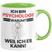 Psychologe Geschenk Tasse Lustiger Spruch Ich Bin Psychologe Warum Weil Ich Es Kann Geschenkidee Bester Psychologe Geburtstag Kaffee-Becher Grün Trendation