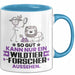 Wildtierforscher Geschenk Tasse So Gut Kann Nur Ein Wildtierforscher Aussehen Geschenkidee Kaffee-Becher Blau Trendation
