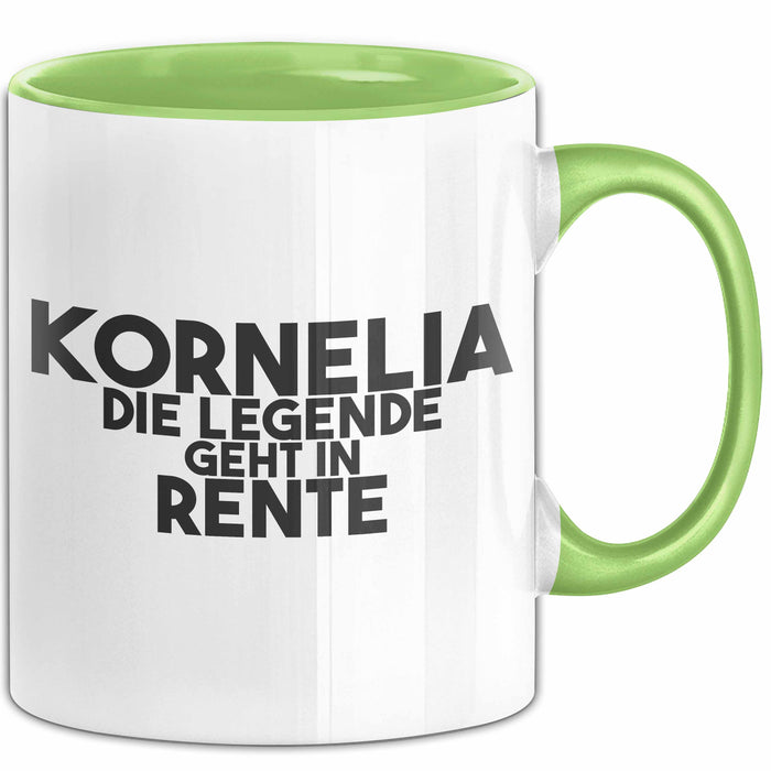 Kornelia Tasse Kornelia – Die Legende Geht In Rente Geschenk