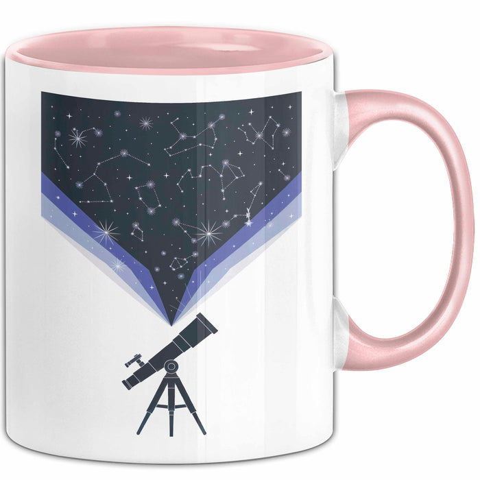 Astronomie Liebhaber Tasse Geschenk Lustige Geschenkidee Spruch Für Sternen Gucker Rosa Trendation