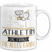 Athletin Geschenk Tasse Becher Die Frau Die Allen Kann Geschenkidee für eine Athletin Lustig Weiß Trendation