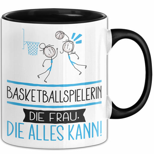 Basketballspielerin Geschenk Tasse Becher Die Frau Die Allen Kann Geschenkidee für eine Basketballspielerin Lustig Trendation