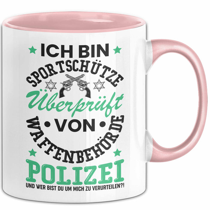 Sportschütze Tasse Geschenk Spruch Geschenkidee Geburtstag Ich Bin Sportschütze Rosa Trendation