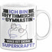 Rhythmische Gymnastin Tasse Geschenk für Rhythmische Gymnastin Geburtstag Lustiger Spruch Kaffee-Becher Was Ist Deine Superkraft Weiß Trendation