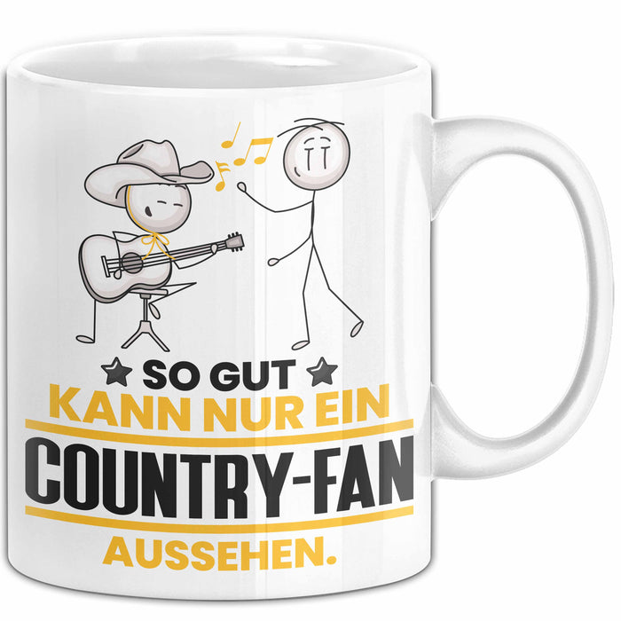 Country-Fan Geschenk Tasse So Gut Kann Nur Ein Country-Fan Aussehen Geschenkidee Kaffee-Becher Trendation