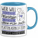 Plattenladenbesitzerin Tasse Geschenk Spruch Wer Will Schon Prinzessin Sein Wenn Man Auch Plattenladenbesitzerin Sein Kann Blau Trendation