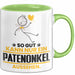 Patenonkel Geschenk Tasse So Gut Kann Nur Ein Patenonkel Aussehen Geschenkidee Kaffee-Becher Grün Trendation