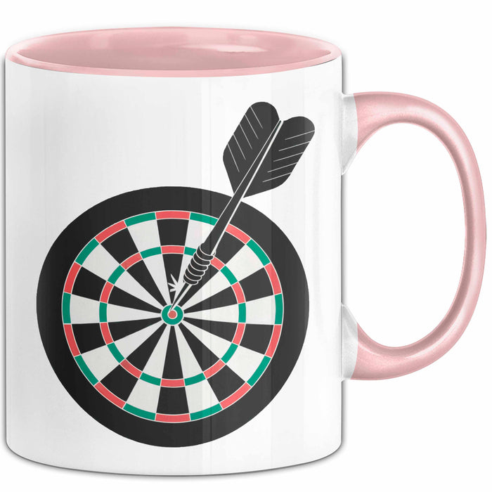 Darts Spieler Tasse Geschenkidee Bullseye Champion Lustiger Geschenkidee Lustig Rosa Trendation
