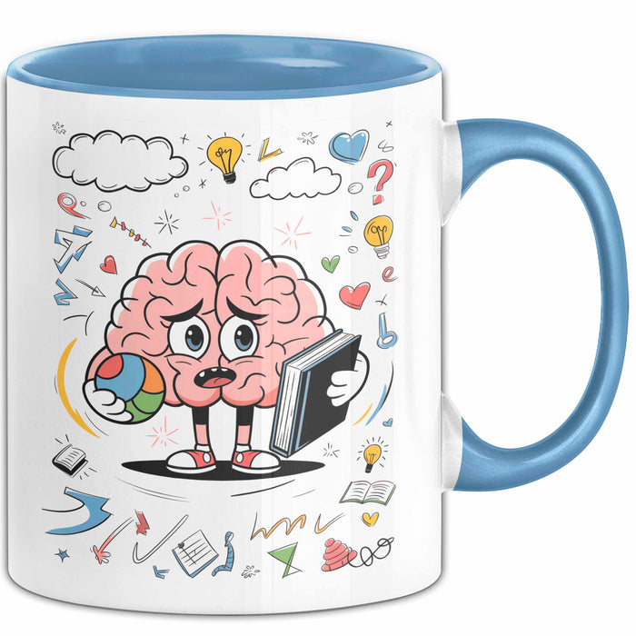 Psychologie Student Tasse Geschenk Lustige Geschenkidee Spruch Für Gedanken Forscher Blau Trendation