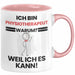 Physiotherapeut Geschenk Tasse Lustiger Spruch Ich Bin Physiotherapeut Warum Weil Ich Es Kann Geschenkidee Bester Physiotherapeut Geburtstag Kaffee-Becher Rosa Trendation
