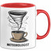 Meteorologe Tasse Geschenkidee für Wetterliebhaber Rot Trendation