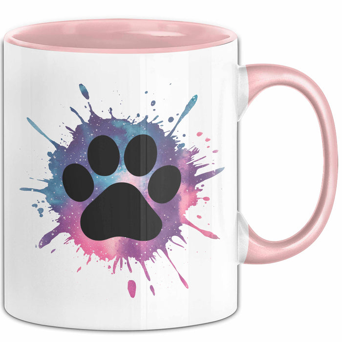 Hund Tierliebhaber Tasse Geschenk Lustige Geschenkidee Spruch Rosa Trendation