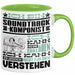 Soundtrack-Komponist Geschenk Tasse Lustige Geschenkdiee für einen Soundtrack-Komponist Geburtstag Ich Bin Soundtrack-Komponist Ich Kann Es Dir Erklären Aber Nicht Für Dich Verstehen Grün Trendation