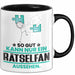Rätselfan Geschenk Tasse So Gut Kann Nur Ein Rätselfan Aussehen Geschenkidee Kaffee-Becher Schwarz Trendation