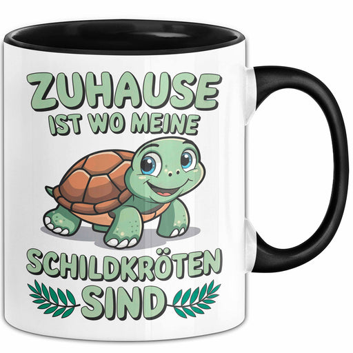 Schildkröte Tierliebhaber Tasse Geschenk Lustige Geschenkidee Spruch Zuhause Ist Wo Meine Schildkröten Sind Trendation
