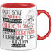 Tierheimunterstützerin Geschenk Becher Tasse Gott Schuf Alle Menschen Gleich Nur Die Besten Durfeten Tierheimunterstützerin Werden Geschenkidee Lustig Rot Trendation