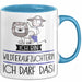 Geschenk für Wildtieraufzüchterin Tasse Lustige Geschenkidee Geburtstag Ich Bin Wildtieraufzüchterin Ich Darf Das Blau Trendation