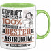 Astronom Geschenk Lustiger Spruch für Astronom Geschenkidee Bester Astronom Der Welt Grün Trendation