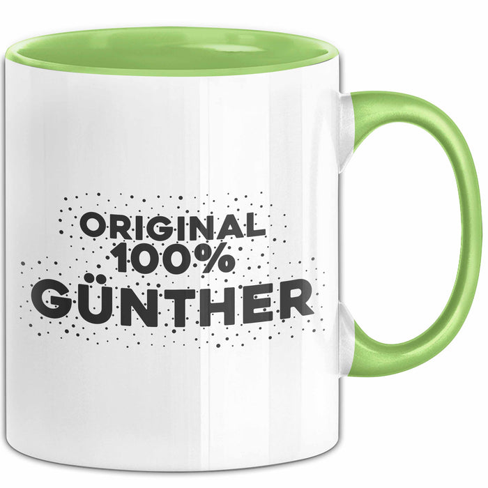 Guenther Tasse Original 100% Guenther Geschenk Grün Trendation