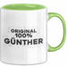 Guenther Tasse Original 100% Guenther Geschenk Grün Trendation