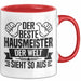 Hausmeister Tasse Geschenk Der Beste Hausmeister Der Welt Sieht So Aus Rot Trendation