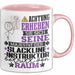 Slackline-Instruktor Geschenk Tasse Lustiger Spruch Erheben Sie Sich Der Slackline-Instruktor Betritt den Raum Rosa Trendation