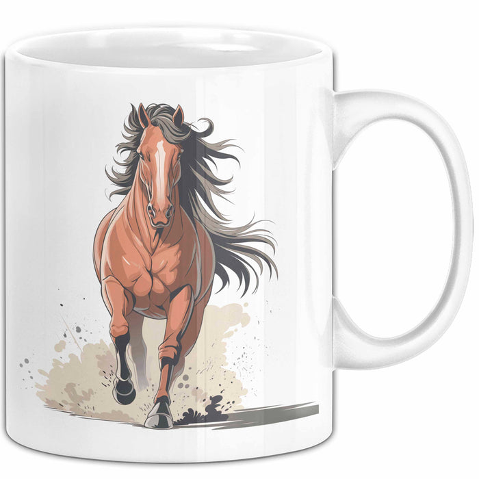 Reiter Tasse Geschenk Lustige Geschenkidee Spruch Für Reitsport Liebhaber Weiß Trendation
