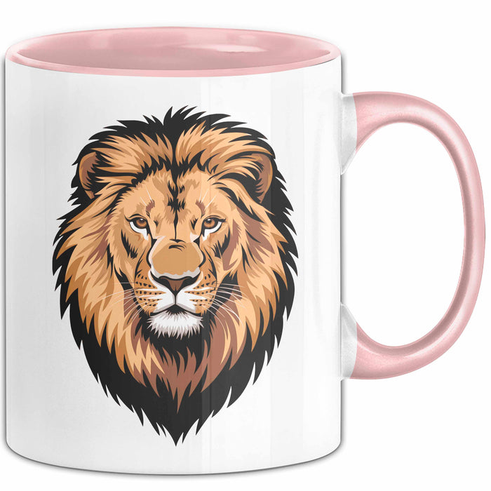 Löwe Sternzeichen Löwe Tasse Geschenk Lustige Geschenkidee Spruch Rosa Trendation