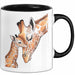Giraffenmama Tasse Geschenk Lustige Geschenkidee Spruch Schwarz Trendation