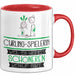 Curling-Spielerin Weil Es Keinen Schöneren Beruf Gibt Tasse Geschenk für Eine Curling-Spielerin Lustig Rot Trendation
