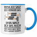 Trendation - Handwerker Tasse mit Spruch Geschenke für Handwerk Kaffeebecher KFZ Mechaniker Mechatroniker Blau Trendation