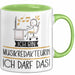 Geschenk für Musikredakteurin Tasse Lustige Geschenkidee Geburtstag Ich Bin Musikredakteurin Ich Darf Das Grün Trendation
