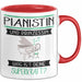 Pianistin Und Prinzessin Tasse Geschenk Für Eine Pianistin Geburtstag Was Ist Deine Superkraft Rot Trendation