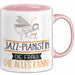 Jazz-Pianistin Geschenk Tasse Becher Die Frau Die Allen Kann Geschenkidee für eine Jazz-Pianistin Lustig Rosa Trendation