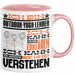 Outdoor-Yoga-Lehrer Geschenk Kaffee-Tasse Geschenkidee für Outdoor-Yoga-Lehrer Ich Bin Outdoor-Yoga-Lehrer Ich Kann Es Dir Erklären Jedoch Nicht Für Dich Verstehen Spruch Lustig Rosa Trendation