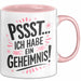 Big Sister Ältere Geschwister Schwestern Tasse Becher Geschenk Lustige Geschenkidee Spruch Ich Habe Ein Geheimnis Rosa Trendation