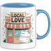 Kleinunternehmer Tasse Geschenk Lustige Geschenkidee Spruch Für Lokale Helden Blau Trendation