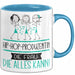 Hip-Hop-Produzentin Geschenk Tasse Becher Die Frau Die Allen Kann Geschenkidee für eine Hip-Hop-Produzentin Lustig Blau Trendation