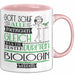 Biologin Geschenk Becher Tasse Gott Schuf Alle Menschen Gleich Nur Die Besten Durfeten Biologin Werden Geschenkidee Lustig Rosa Trendation