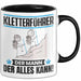 Kletterführer Tasse Geschenk für Kletterführer Der Mann Der Alles Kann Geschenkidee zum Geburtstag Schwarz Trendation